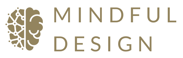 Mindful Design Logo Gold | Dharma websites